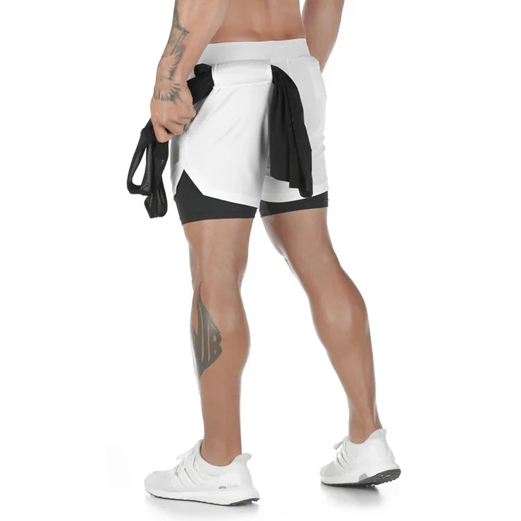 2-in-1 Performance Running Shorts with Secure Phone Pocket