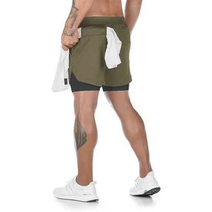 Men Camo Running Shorts