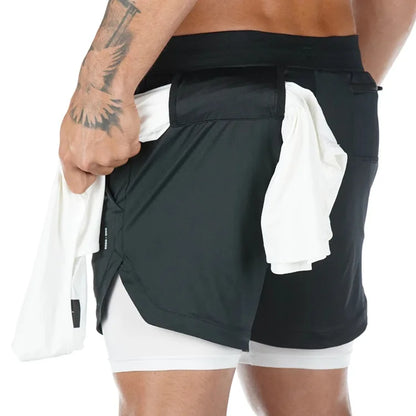 Men Camo Running Shorts